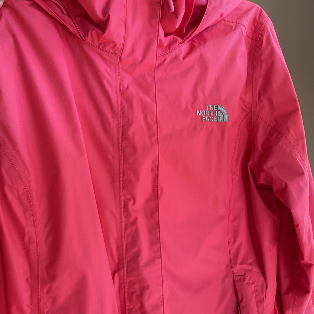 The North Face Women’s Resolve 2 Rain Jacket / Windproof + Waterproof / L / Pink